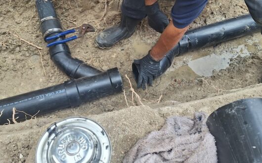 Sewer line repaired