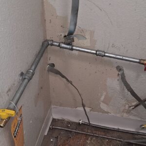 Gas pipe replaced