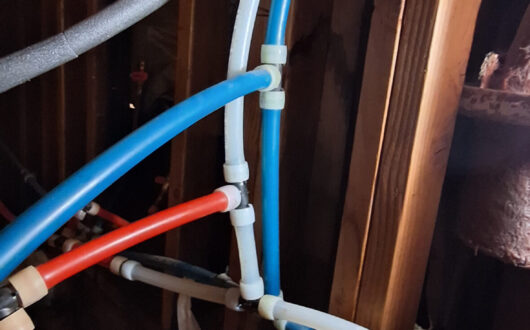 Repair pex water line