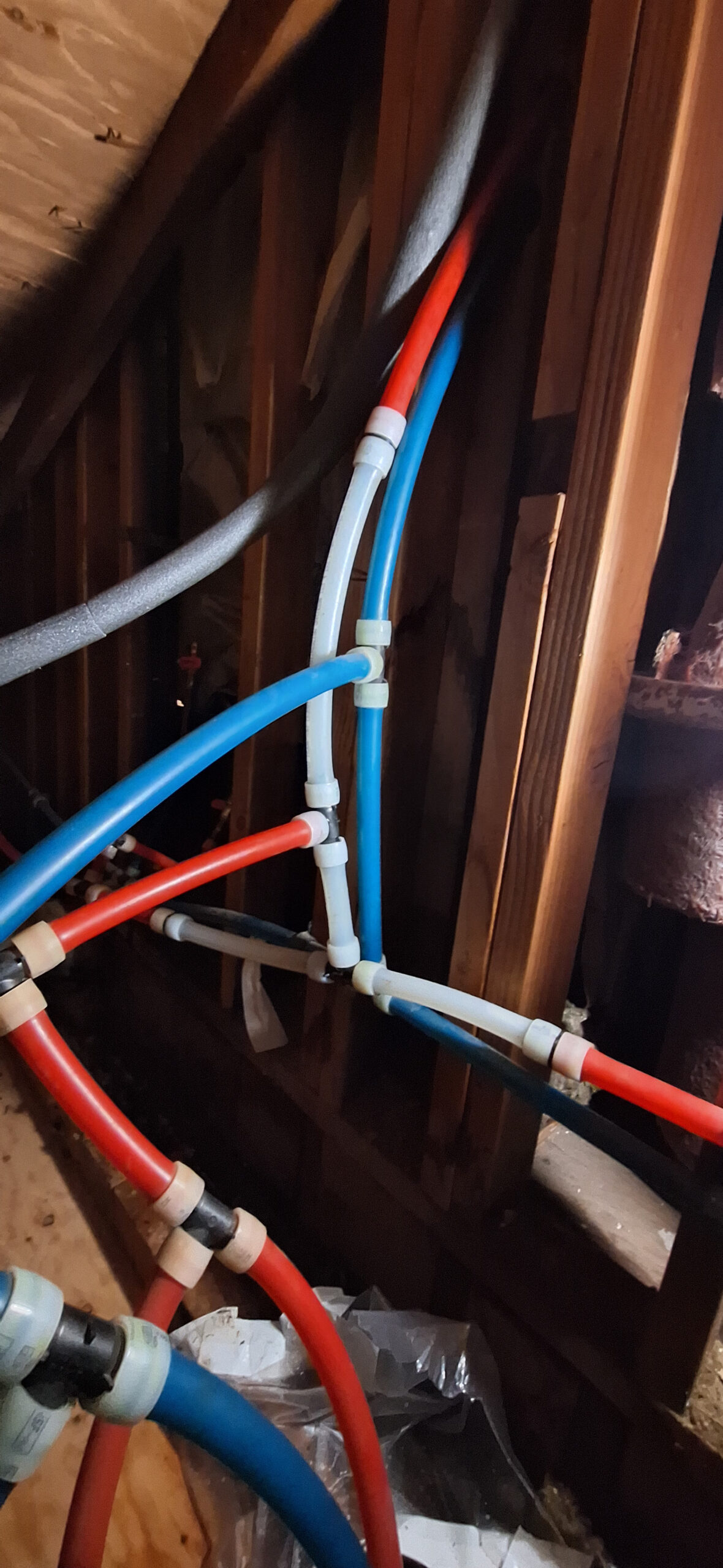 Repair pex water line